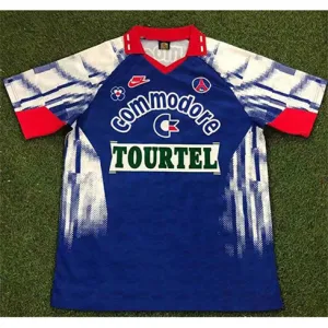 Camiseta retro de Paris Saint - Germain 1992/93 Partido en Casa - Azul
