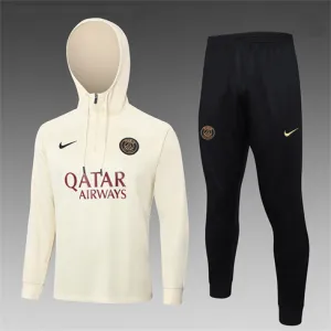 Ropa deportiva con capucha para niños de Paris Saint-Germain 2024/25 - Albaricoque