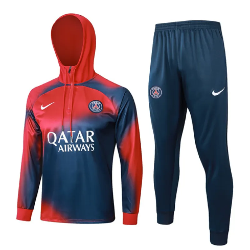 Vêtements de sport à capuche pour enfants de Paris Saint-Germain 2024/25 - Bleu