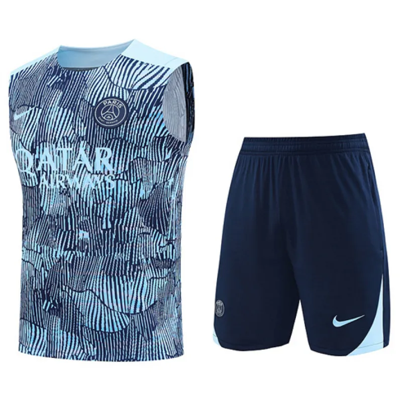 Paris Saint-Germain Shorts- und Weste-Set 2024/25 - Blau
