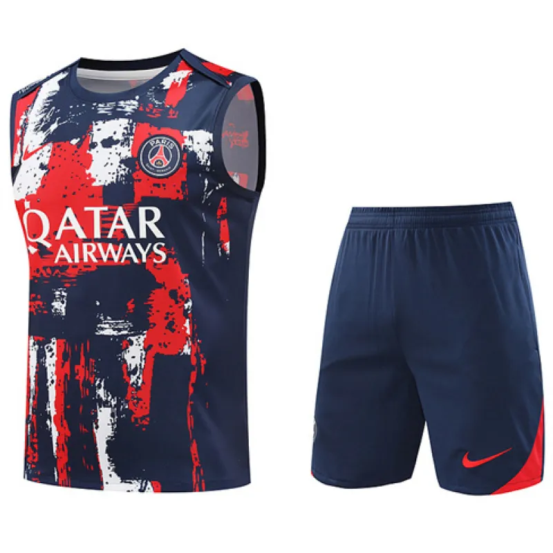 Paris Saint-Germain Shorts- und Weste-Set 2024/25 - Blau