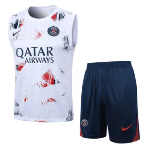 Paris Saint-Germain Shorts- und Weste-Set 2024/25 - Weiß