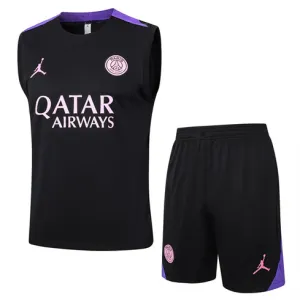 Paris Saint-Germain Shorts- und Weste-Set 2024/25 - Schwarz
