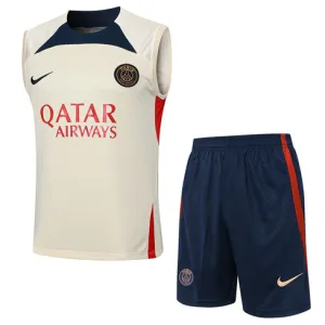 Paris Saint-Germain Shorts- und Weste-Set 2024/25 - Marillengelb
