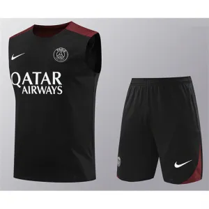 Paris Saint-Germain Shorts- und Weste-Set 2024/25 - Schwarz