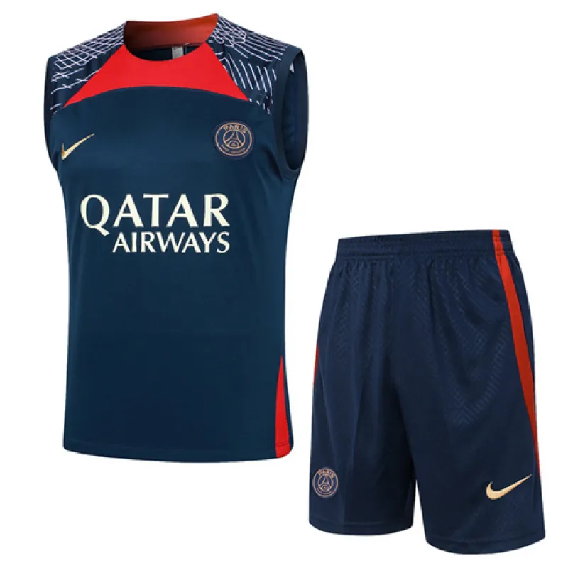 Paris Saint-Germain shorts and vest set 2024/25 - Blue