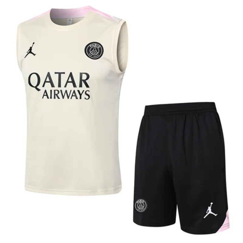 Paris Saint-Germain shorts and vest set 2024/25 - Yellow