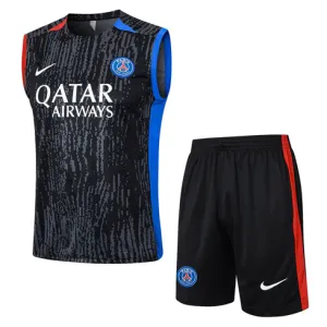 Paris Saint-Germain Shorts- und Weste-Set 2024/25 - Schwarz