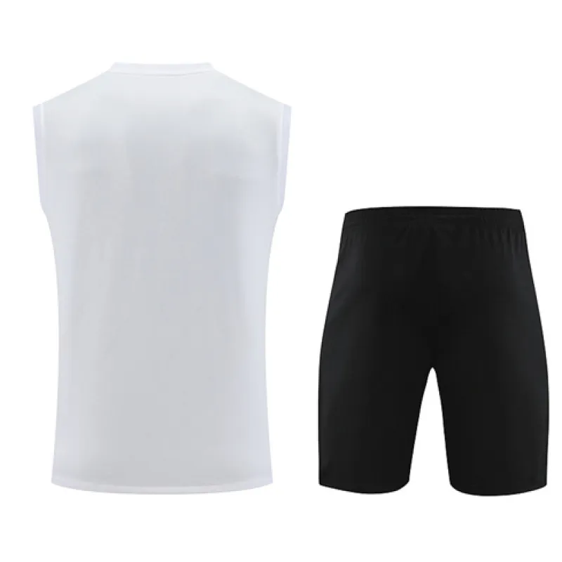Conjunto de pantalones cortos y chaleco de Paris Saint-Germain 2024/25 - Blanco