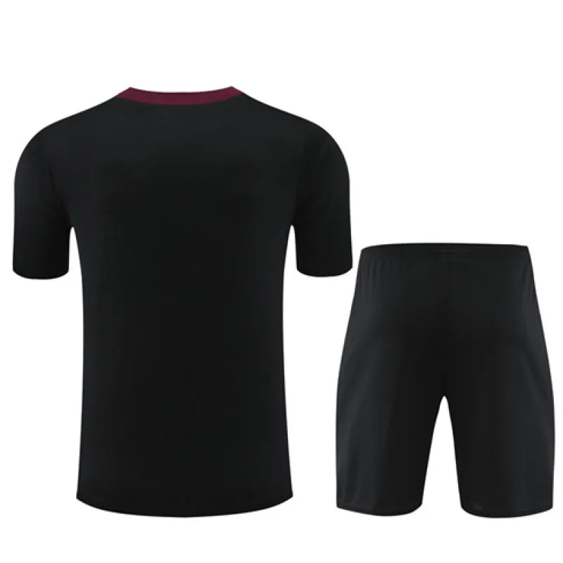 Paris Saint-Germain children's training jersey + shorts 2024/25 - Black