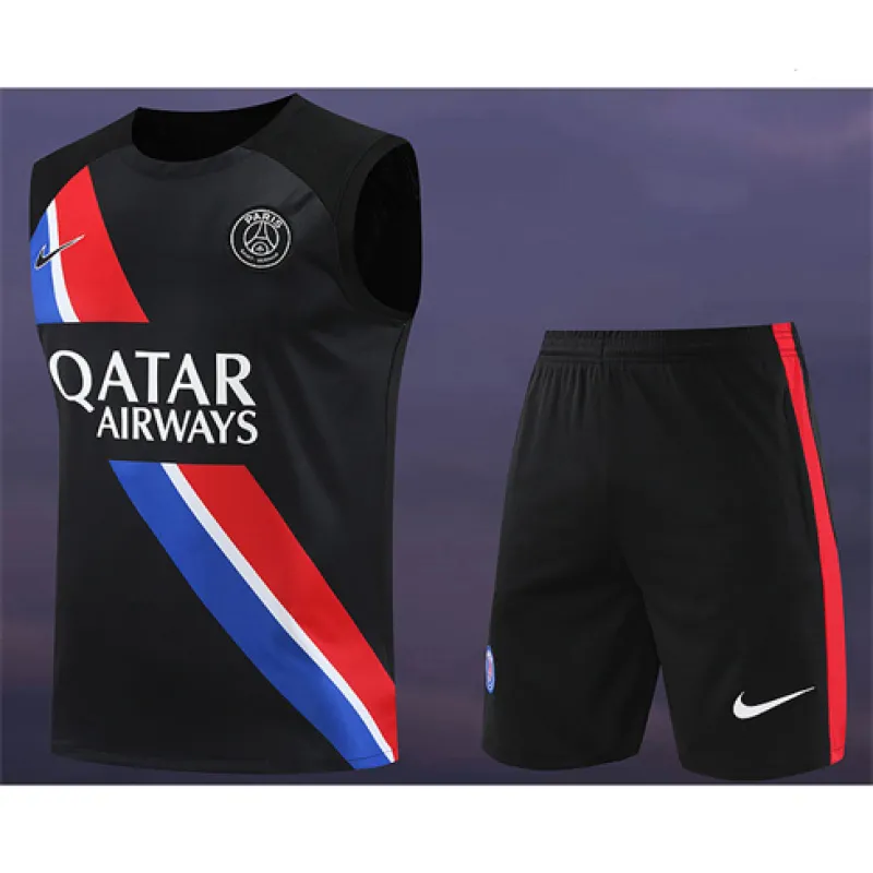 Paris Saint-Germain shorts and vest set for 2024/25 - Black
