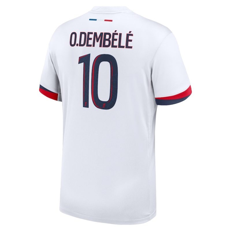 Ousmane Dembélé's Paris Saint - Germain 2024/25 Away Kit - White