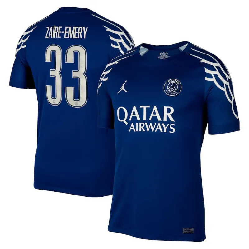 Zacharie Emery's Paris Saint - Germain 2024/25 Fourth Kit - Blue