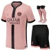 Troisième kit 2024/25 pour enfants de Paris Saint - Germain - Rose