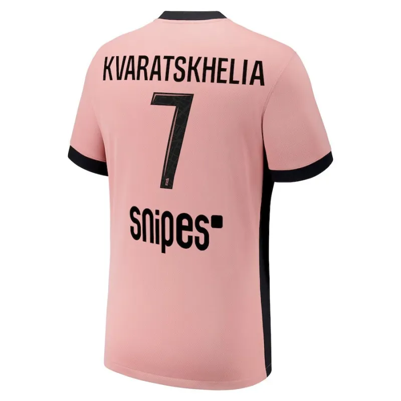 Paris Saint - Germain 2024/25 Dritter Kinderstrikot - Set - Rosa