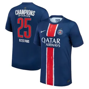 Paris Saint-Germain 2025 Heimtrikot UCL-Champions mit einem Stern- Blau