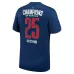 Paris Saint-Germain Maillot domicile UCL Champions 2025 pour enfants avec une étoile- Bleu