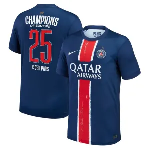 Paris Saint-Germain 2025 Heimtrikot UCL-Champions-Kinder mit einem Stern- Blau