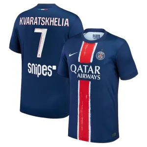Paris Saint-Germain KVARATSKHELIA 2024/25 Heimtrikot mit einem Stern- Blau