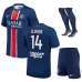 Paris Saint - Germain D.DOUÉ 2024/25 Home Kids' Kit Jersey with 1 Star- Blue