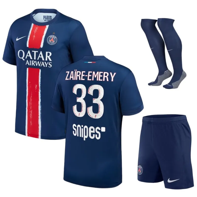 Paris Saint - Germain ZAÏRE-EMERY 2024/25 Camiseta - traje infantil de casa con una estrella- Azul