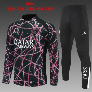 PSG 2025/26 Set Sportivo Bambino Nero Rosa