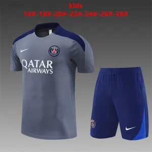 PSG 2025/26 Kinder Trainingsanzug grau
