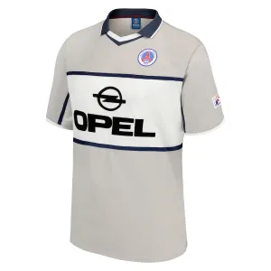 Paris Saint-Germain 2001/02 Maglia da trasferta retro tradizionale - Grigia