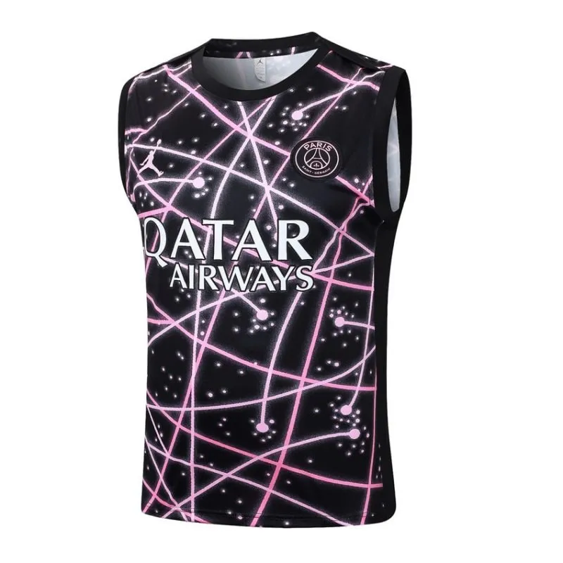 Conjunto de Pantalones Cortos y Camiseta sin Mangas Paris Saint-Germain 2025/26 - Negro/Rosa