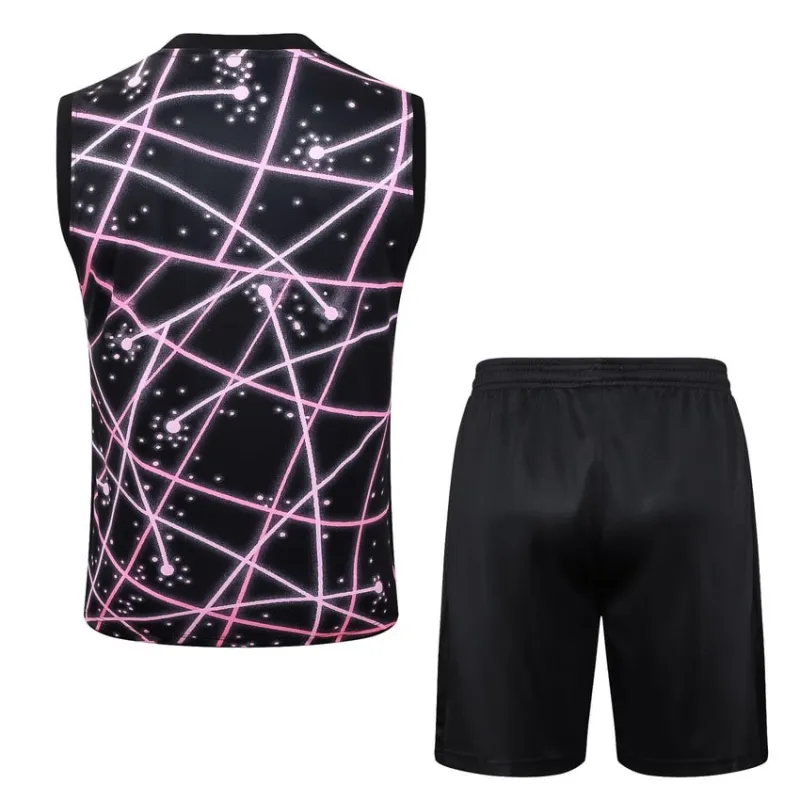 Conjunto de Pantalones Cortos y Camiseta sin Mangas Paris Saint-Germain 2025/26 - Negro/Rosa