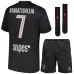 Paris Saint-Germain KVARATSKHELIA 2025/26 Kit bambino quarto - Nero