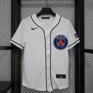 Paris Saint-Germain 2025/26 Baseball Edition Jersey - White