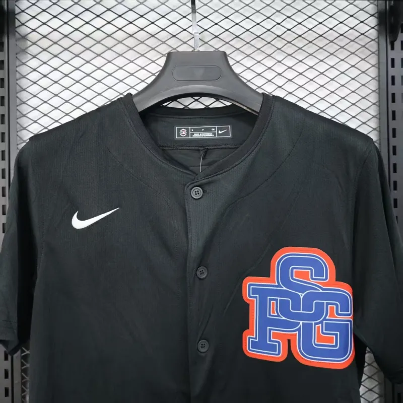 Paris Saint-Germain 2025/26 Baseball Edition Jersey - Black