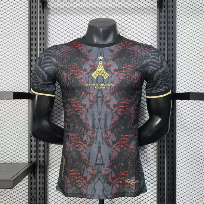 Paris Saint-Germain Maglia Giocatore Edizione Campioni 2025/26 - Nero