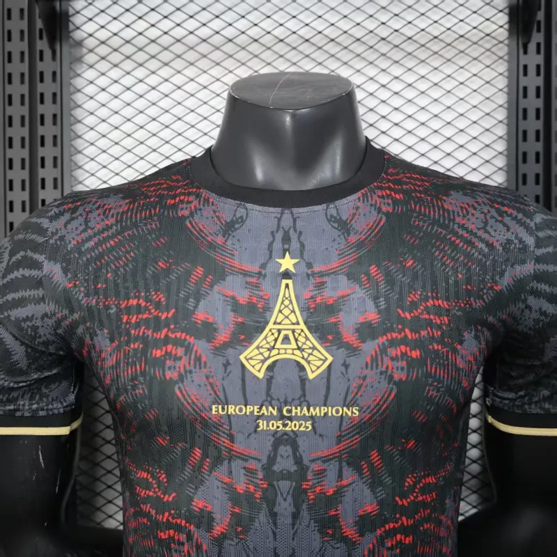 Paris Saint-Germain Maglia Giocatore Edizione Campioni 2025/26 - Nero
