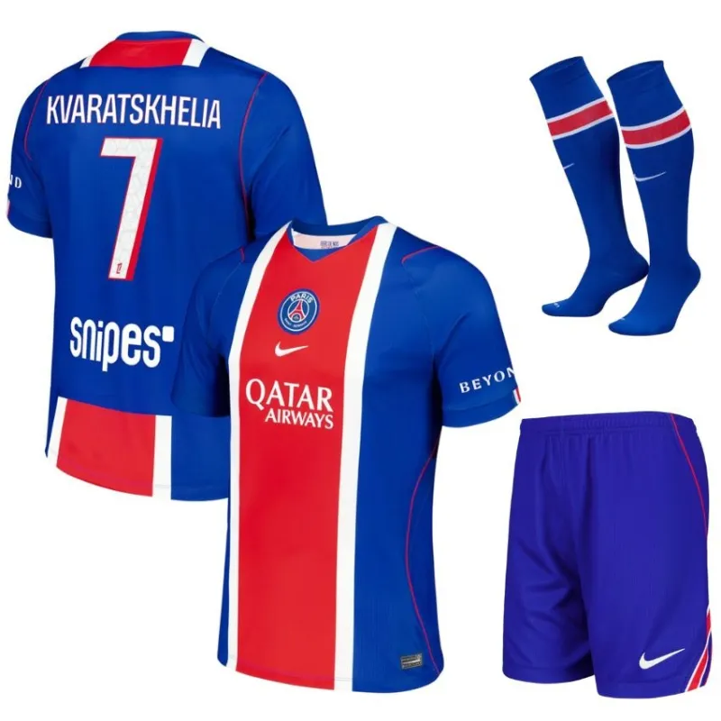 Conjunto Infantil PSG Local 2026/27 KVARATSKHELIA