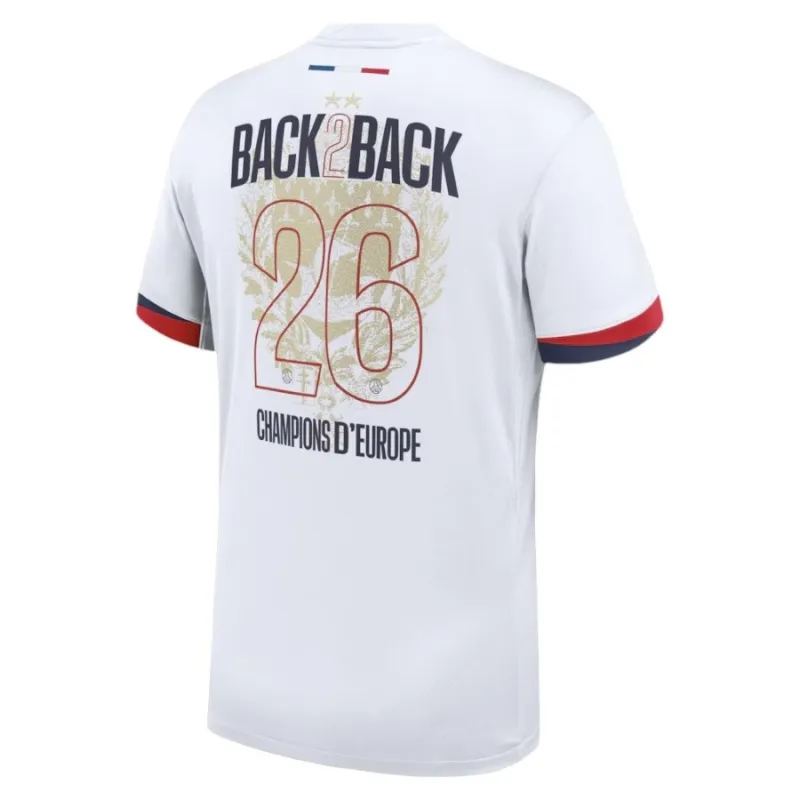 Maillot PSG Ensemble Enfant Extérieur 2025/26 2 Étoiles Champion Europe