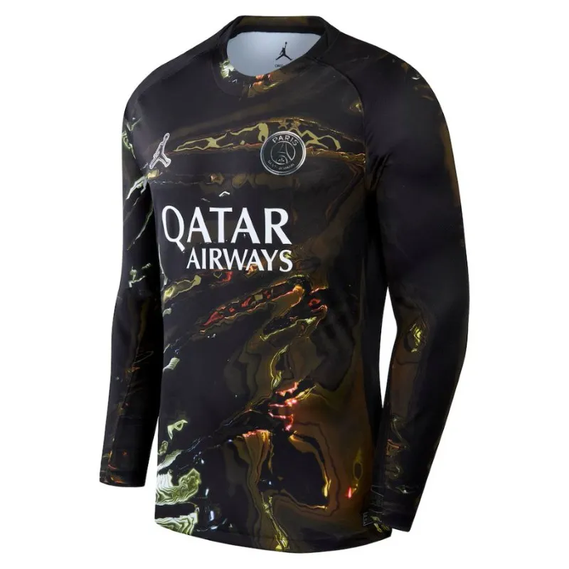 PSG 2025/26 Jordan Night 2 Stars Long Sleeve Jersey European Champion