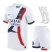 PSG 2025/26 Away Kids Kit Jersey 2 Stars