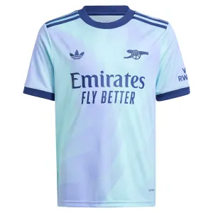 Arsenal 2024/25 Kids' Third Jersey - Fan Version (Aqua)