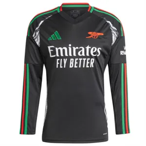 Arsenal 2024/25 Away Long Sleeve Jersey - Black