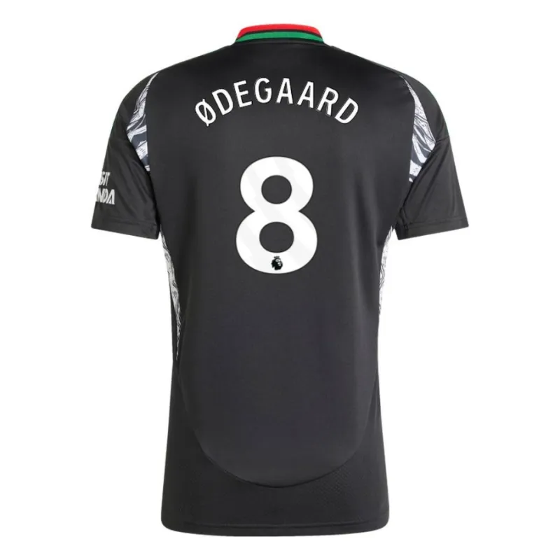 Maglia di replica di trasferta di Arsenal Ødegaard 2024/25 - Nera