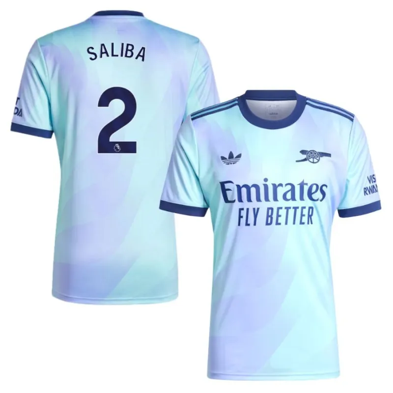 SALIBA Arsenal 2024/25 Third Replica Jersey - Sky Blue