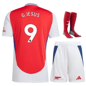G.JESUS Arsenal 2024/25 Kids' Home Replica Jersey - Red