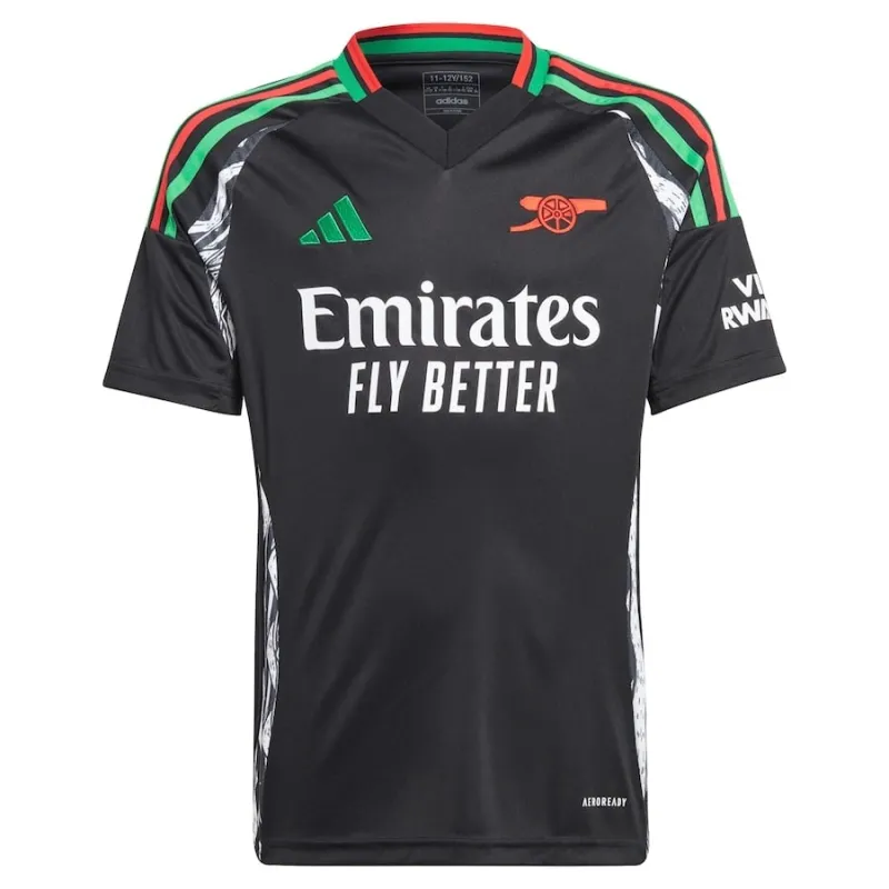 G.JESUS Arsenal 2024/25 Kids' Away Replica Jersey - Black