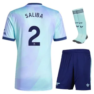 SALIBA Arsenal 2024/25 Kids' Third Replica Jersey - Sky Blue