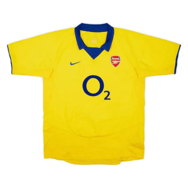 Arsenal 2003/2004 Away Jersey - Yellow