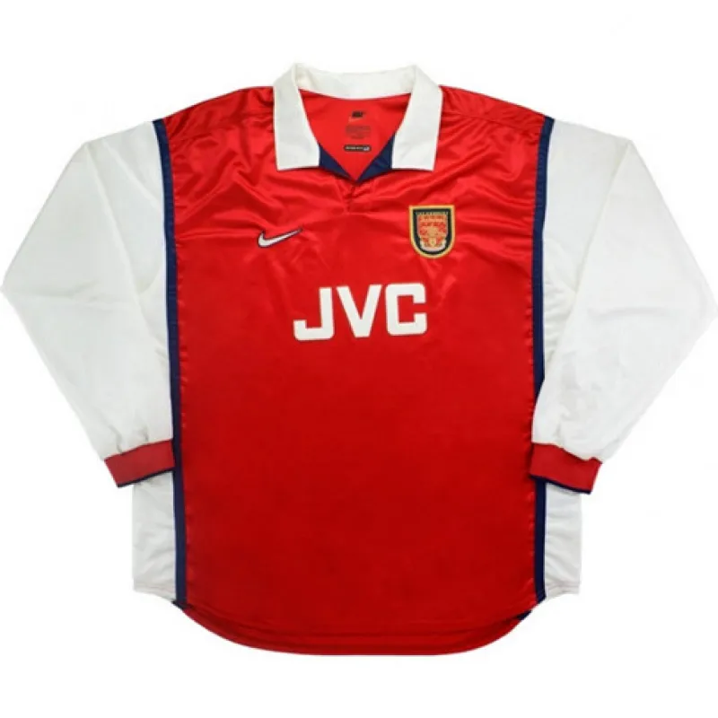 Camiseta retro de local de manga larga Arsenal 1998/99 - Roja
