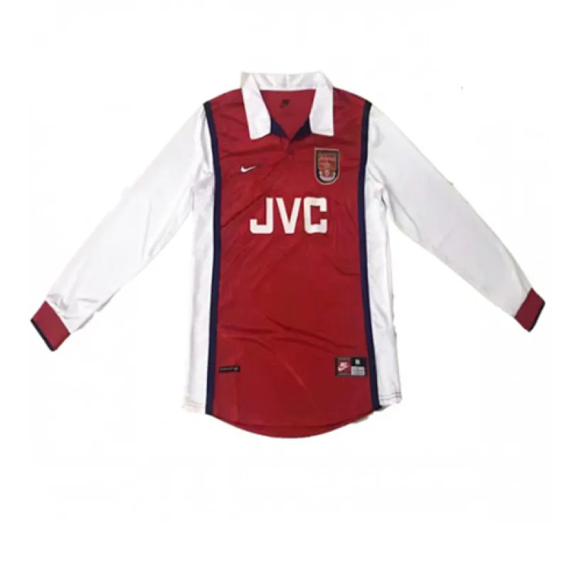 Camiseta retro de local de manga larga Arsenal 1998/99 - Roja