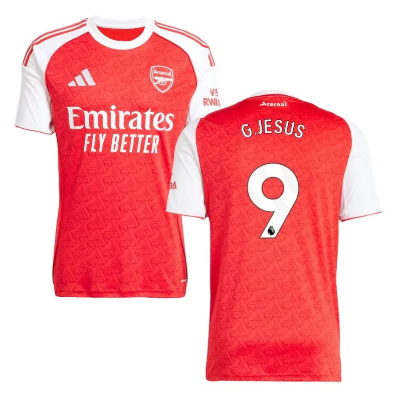 Maglia casa Arsenal G JESUS 2025/26 - Rosso